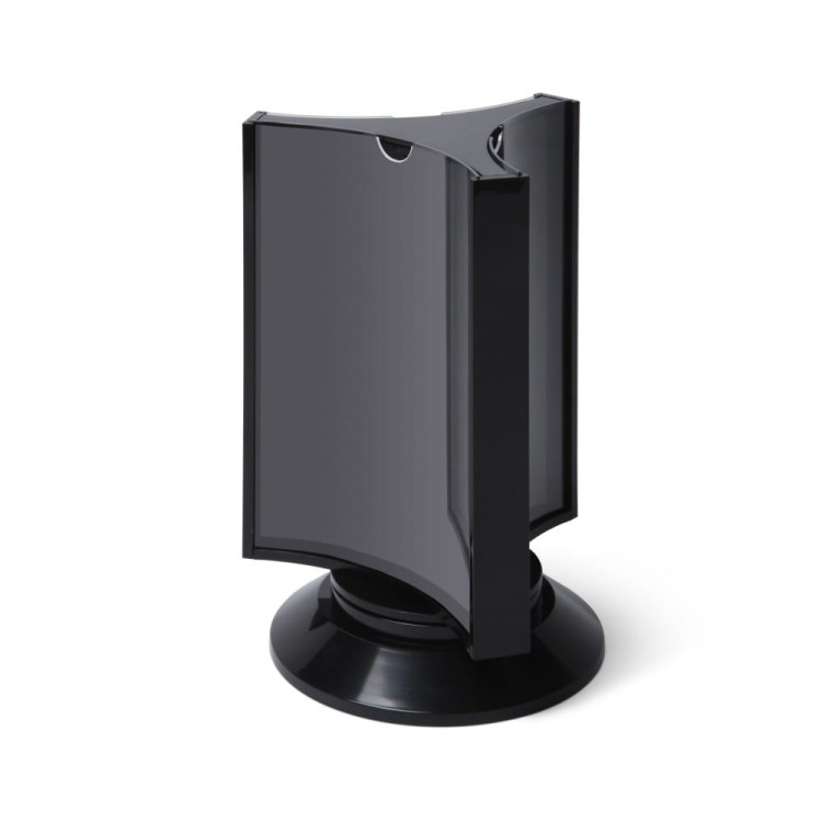 Stojak trójstronny informacyjny na menu SCRITTO® DL przeglądarka ekspozytor trójstronny do postawienia na stół stojak na menu na informację na ulotkę na plakat