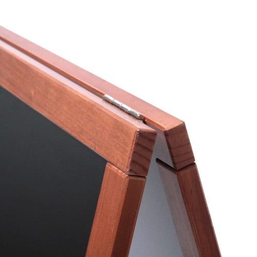 Drewniany potykacz kredowy NATURA Economy 46,5 x 64,5 cm Jasnobrązowy reklamowy potykacz kredowy do pisania markerami kredowymi