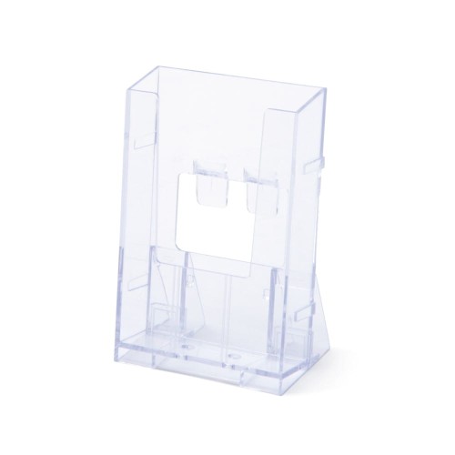 Stojak naścienny na ulotki SCRITTO® 1 x DL (1/3 A4) odlewany stojak kieszeń wisząca na ulotki prospekty do powieszenia na ścianie