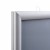 Ramka zatrzaskowa KRAST A0 (84,1 x 118,9 cm) aluminiowa srebrna dwustronna z ostrym prostym narożnikiem rama ramka plakatowa OWZ na plakat na zdjęcia profil 25 mm