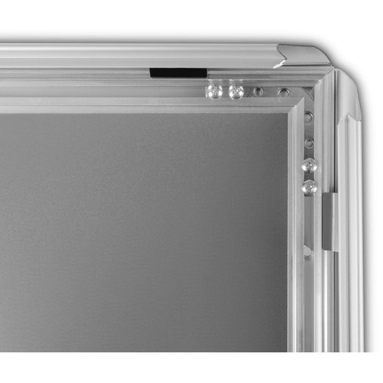PRINC Premium A3 (29,7 x 42,0 cm) aufklappbarer Poster-Fotorahmen Silber