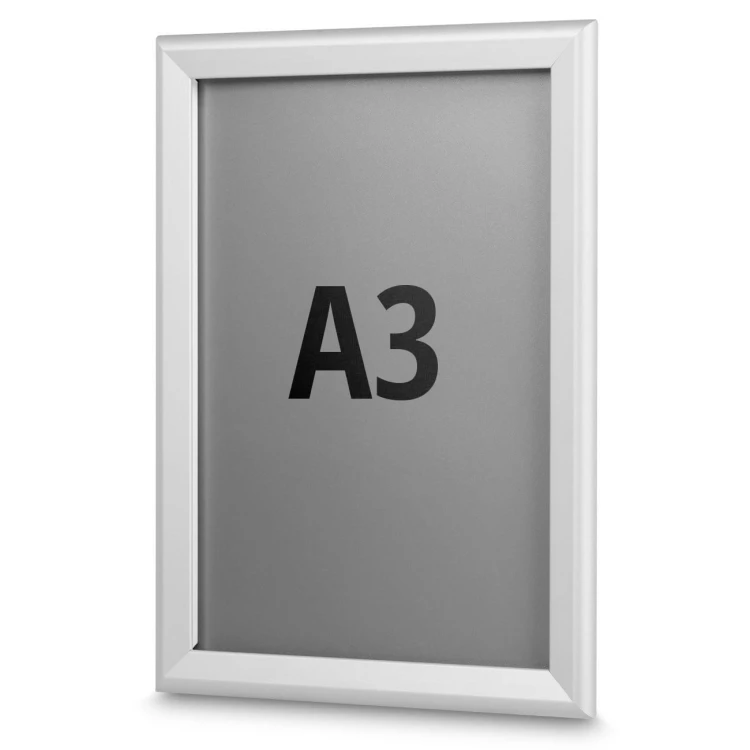 PRINC Premium A3 (29,7 x 42,0 cm) aufklappbarer Poster-Fotorahmen Silber