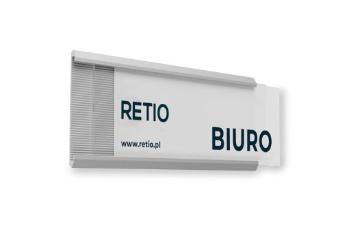 Przydrzwiowa tabliczka informacyjna na drzwi PURE 180x70 mm