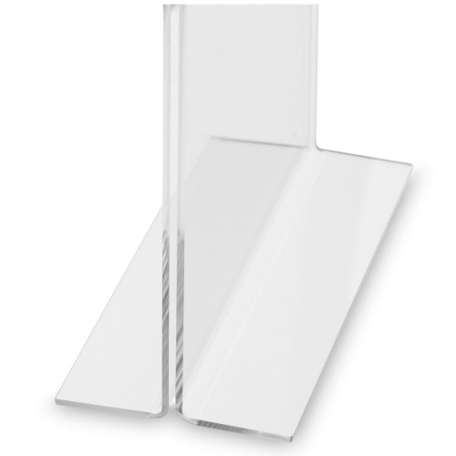 Stojak akrylowy A6 Typ T, Informacyjny na ulotki, plakaty, broszury