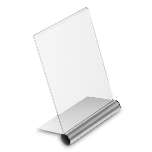 Stojak akrylowy A4 Typ L, Informacyjny na ulotki, plakaty, broszury
