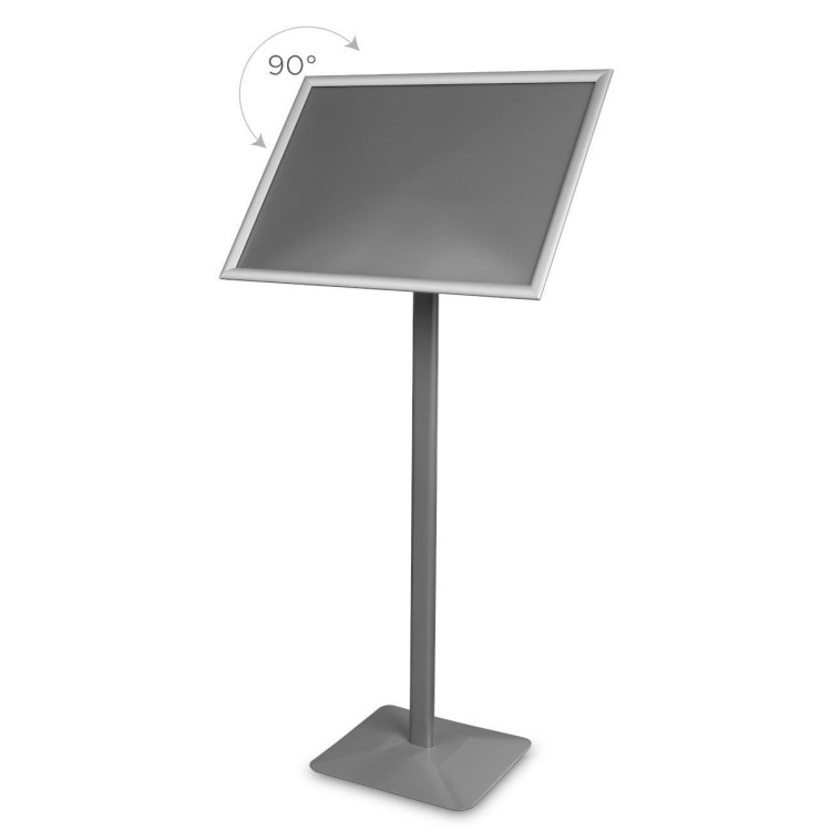 Menütafel-Informationsständer - A2, silber
