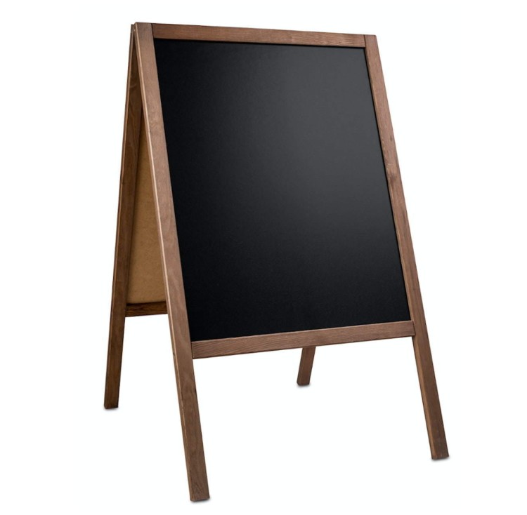 Informationstafel aus Holz 60x100 (Kreidetafel)