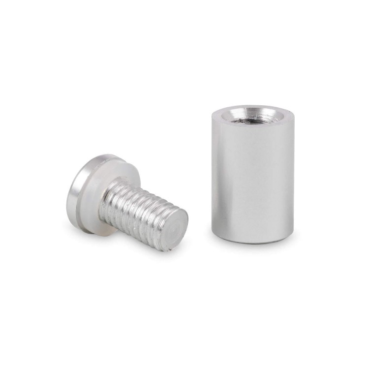 Aluminium Werbung Schraube Glas Abstandshalter Befestigungen 15mm Ø 15x25