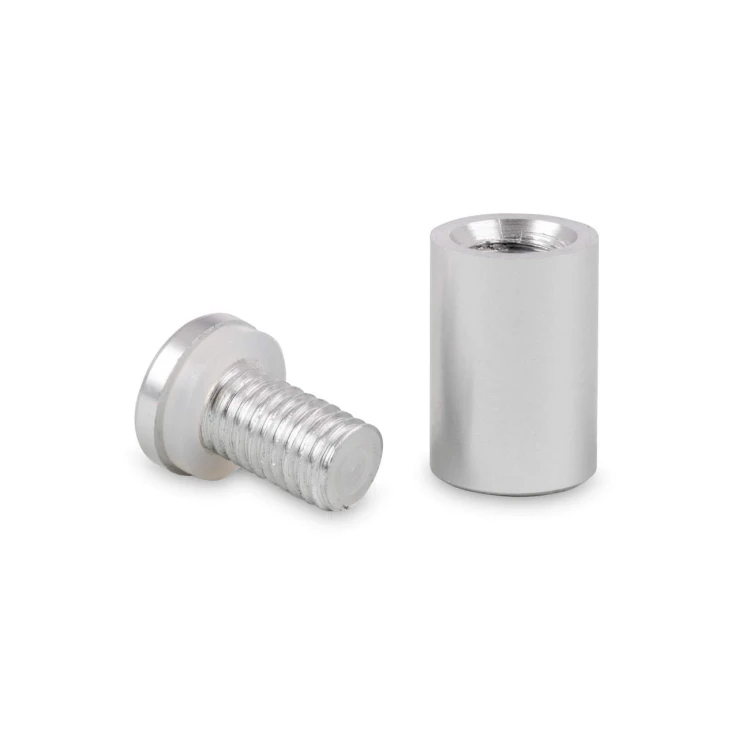 Aluminium Werbung Schraube Glas Abstandshalter Befestigungen 25mm Ø 25x19