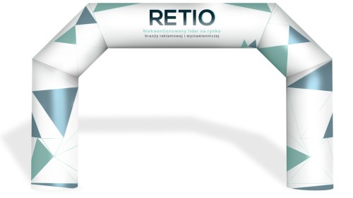 Brama reklamowa nadmuchiwana, pneumatyczny 4x3 m z nadrukiem indywidualnym - Standard