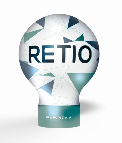 Balon reklamowy pneumatyczny 4m z nadrukiem indywidualnym - Standard z szyjką