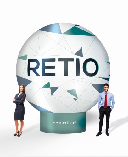 Balon reklamowy pneumatyczny 4m z nadrukiem indywidualnym - Kula