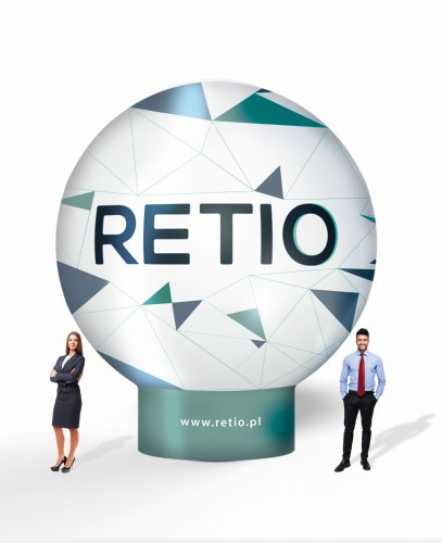 Balon reklamowy pneumatyczny 5m z nadrukiem indywidualnym - Kula