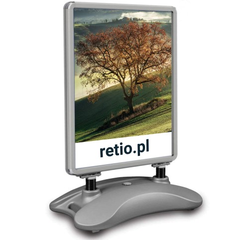 B1 OWZ Werbeplakat mit aufblasbarem Sockel - doppelseitig