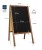 Doppelseitige Kreidetafel aus Holz L (61 x 118 cm) zum Beschreiben von Aufstellern, EU-Produktion