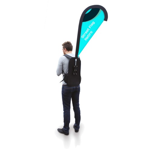 Street Flag - flaga mobilna, plecakowa - kształt QUILL
