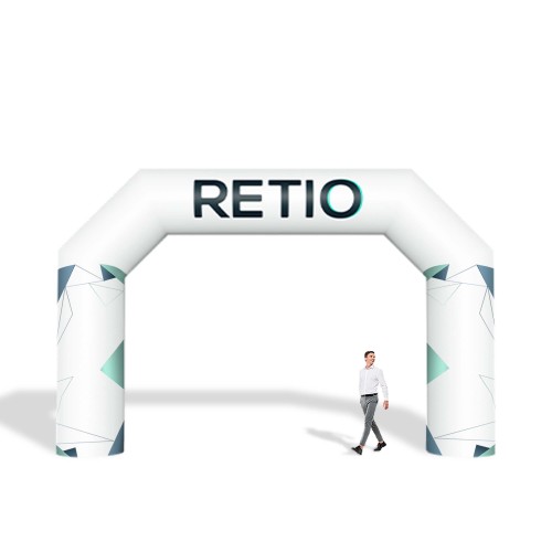 Brama reklamowa nadmuchiwana, pneumatyczna 6x4 m z nadrukiem indywidualnym - Standard