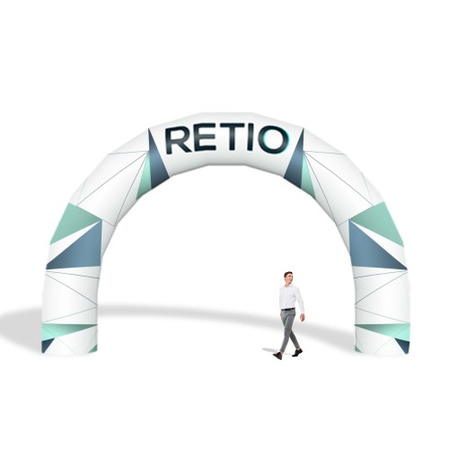 Brama reklamowa nadmuchiwana, pneumatyczna 6x4 m z nadrukiem indywidualnym - Łukowa