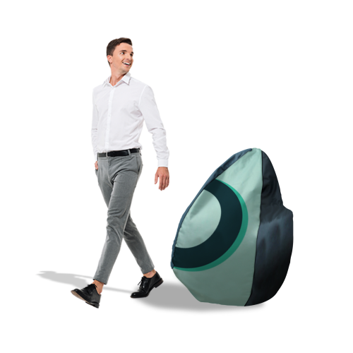 Fotel pufa reklamowa z nadrukiem - Bean Bag