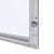 Gablota magnetyczna SLM 12xA4 87x91 cm z certyfikatem trudnopalności B1 zamykana na kluczyk do użytku zewnętrznego gablota zewnętrzna gablota ogłoszeniowa gablota informacyjna tablica ogłoszeń tablica informacyjna ogniotrwała srebrny