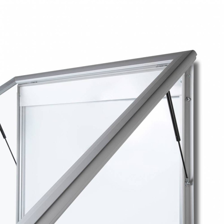Zewnętrzna gablota magnetyczna ILLUMO 15xA4 124x116 cm z podświetleniem LED zamykana na kluczyk do użytku zewnętrznego gablota zewnętrzna gablota ogłoszeniowa gablota informacyjna tablica ogłoszeń tablica informacyjna