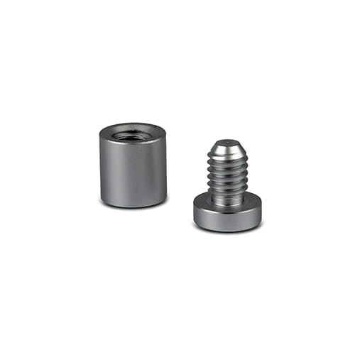 Dystans montażowy 25mm Ø Aluminium Srebrna Satyna 25x25