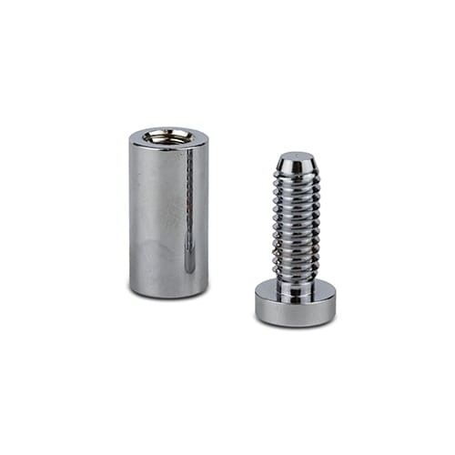 Dystans montażowy 19mm Ø Mosiądz Chrom 19x25