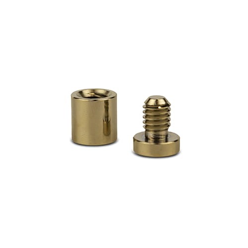 Dystans montażowy 19mm Ø Mosiądz Złoty 19x25