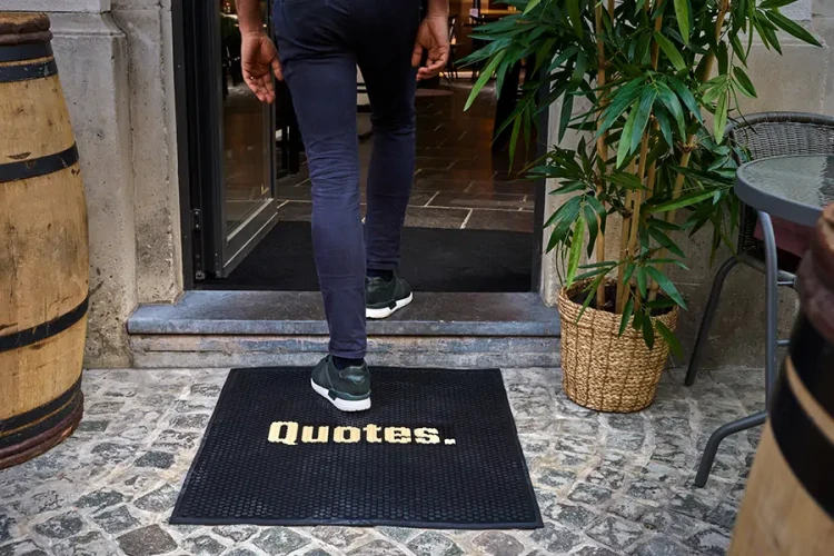 Mata podłogowa gumowa wycieraczka z logo