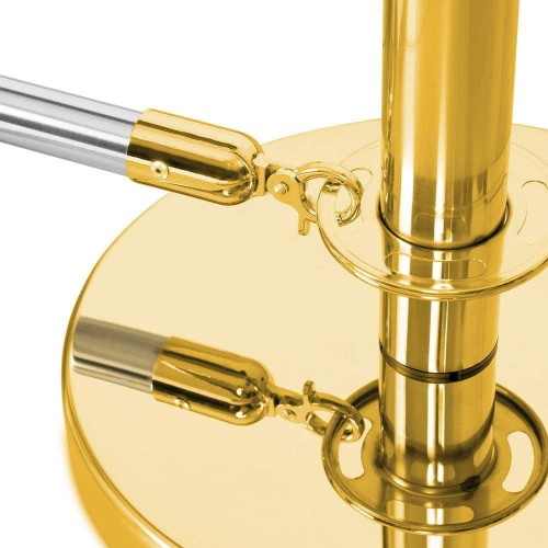 Słupek odgradzający BARISTA - złoty słupek hotelowy do hotelu do restauracji do strefy VIP