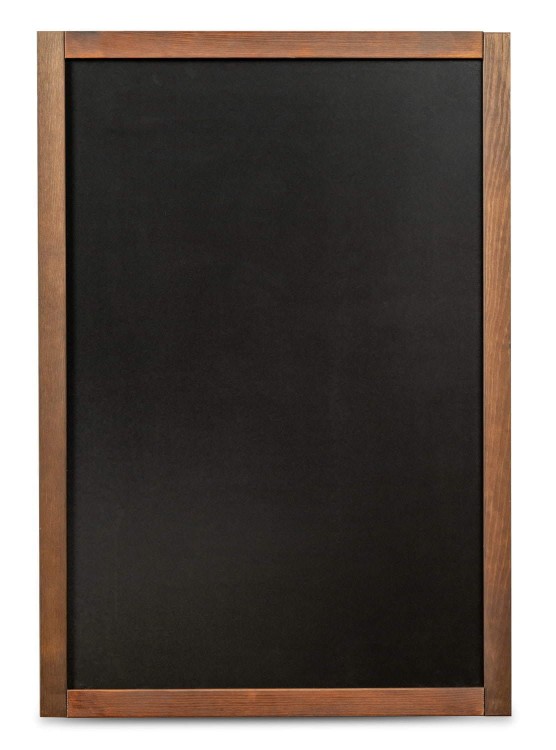 Vertikale Aufstellung - FOREST Kreidetafel 60 x 87 cm Holzkreidetafel mit schwarzer Oberfläche zum Schreiben mit Kreidemarkern