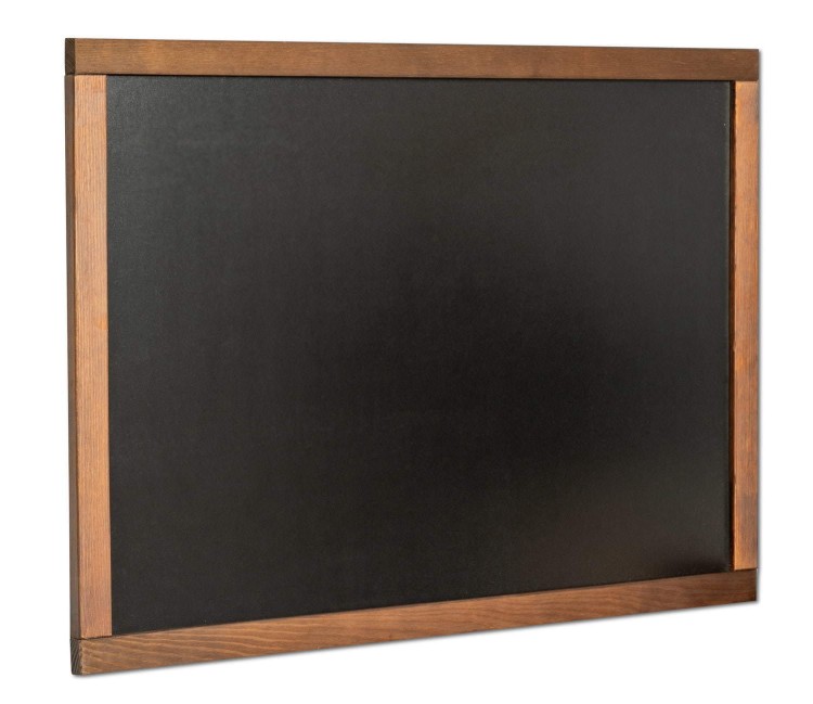 Horizontale Aufstellung - FOREST Kreidetafel 60 x 87 cm Holzkreidetafel mit schwarzer Oberfläche zum Schreiben mit Kreidemarkern