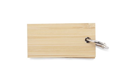 Karteczki samoprzylepne z brelokiem POLA beżowy (naturalny)