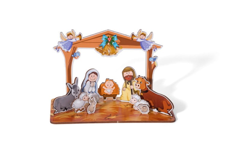 Dekoracja świąteczna BETLEJEM wielobarwny