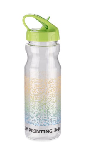 Bidon ze słomką TRANCE 700 ml zielony jasny