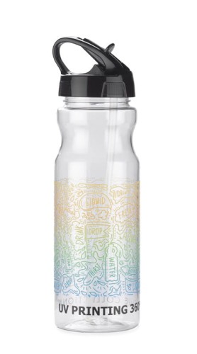 Bidon ze słomką TRANCE 700 ml czarny