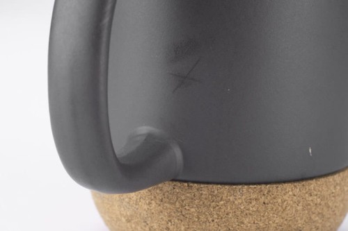 Kubek ceramiczny SOFTINI 300 ml - II gatunek popielaty (szary)