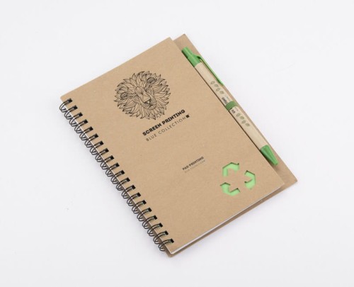 Notes z długopisem SERENO zielony