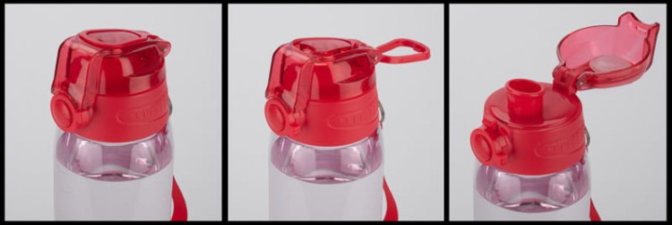 Bidon z miarką 900 ml KOLTER czerwony