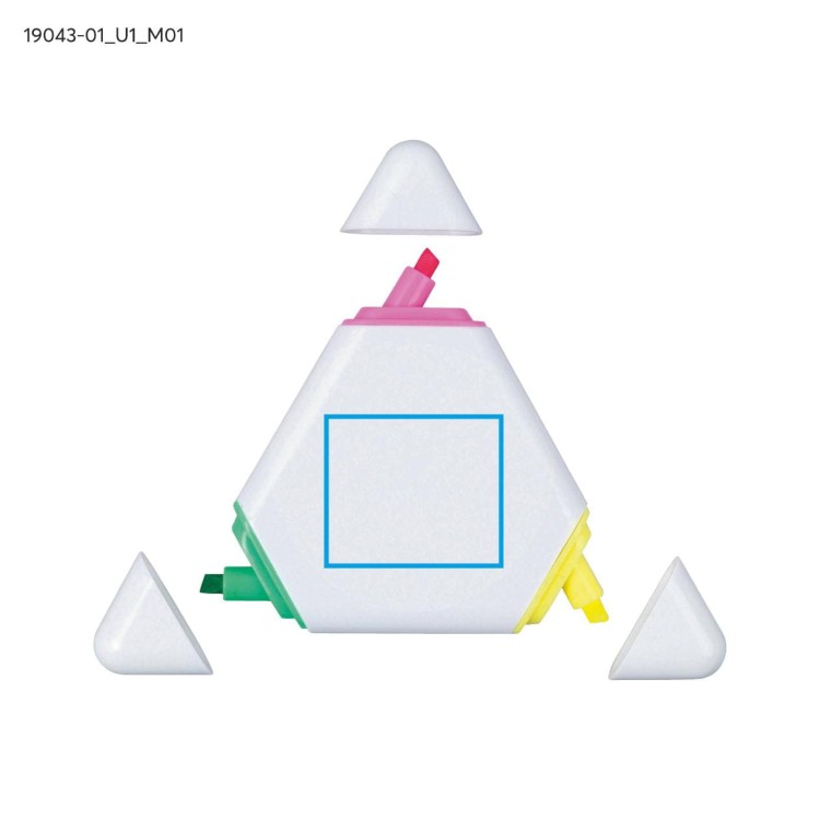 Zakreślacz TRIANGLE biały