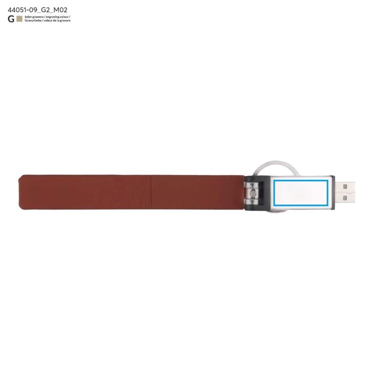 Pamięć USB BUDVA 8 GB brązowy