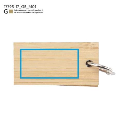 Karteczki samoprzylepne z brelokiem POLA beżowy (naturalny)