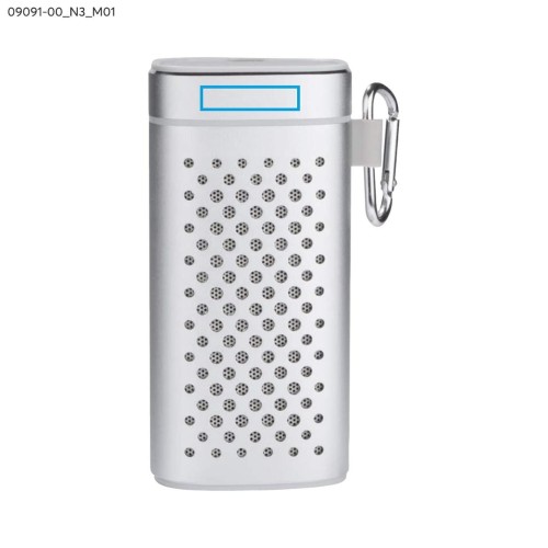 Głośnik bezprzewodowy z power bankiem SOUND 4000 mAh srebrny