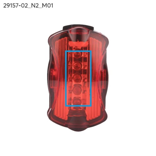 Zestaw lampek rowerowych AZER czarny