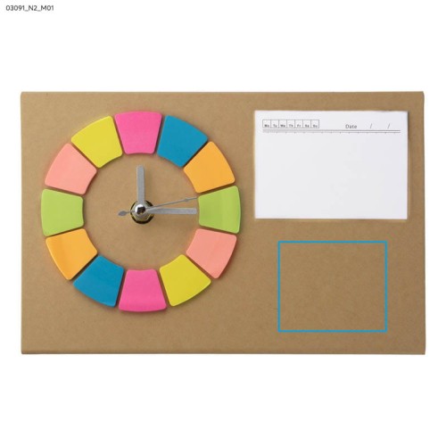 Zegar na biurko POSIT brązowy