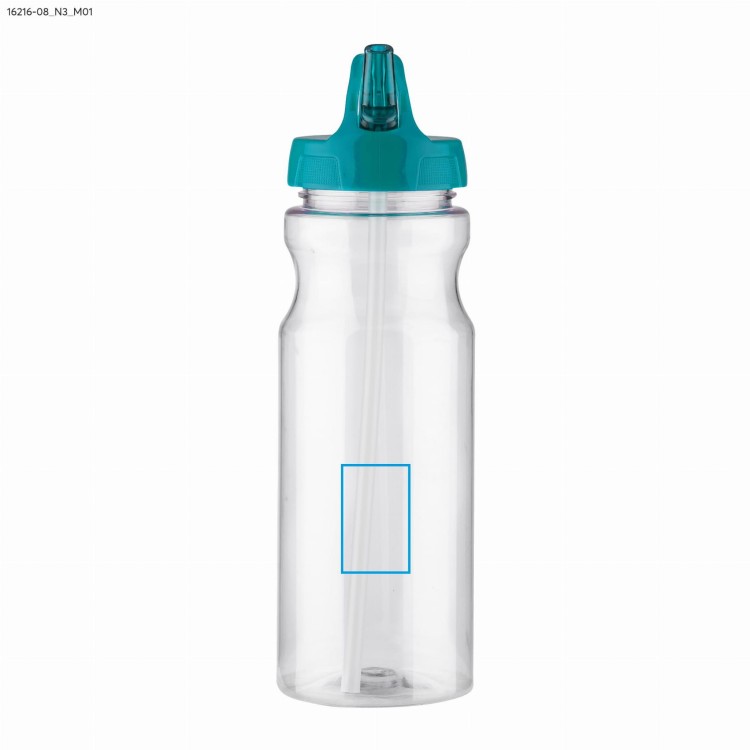 Bidon ze słomką TRANCE 700 ml błękitny