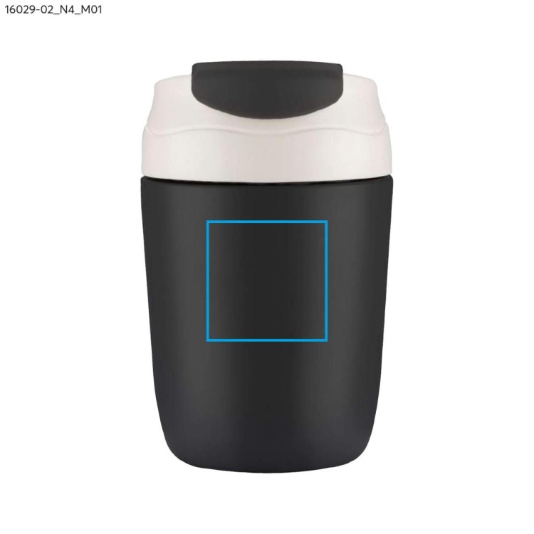 Kubek termiczny DOPPIO 360 ml czarny