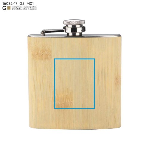 Piersiówka RIDLEY 200 ml beżowy (naturalny)