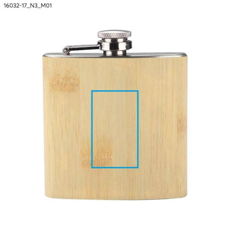 Piersiówka RIDLEY 200 ml beżowy (naturalny)