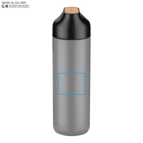 Butelka termiczna ELSA 600 ml popielaty (szary)
